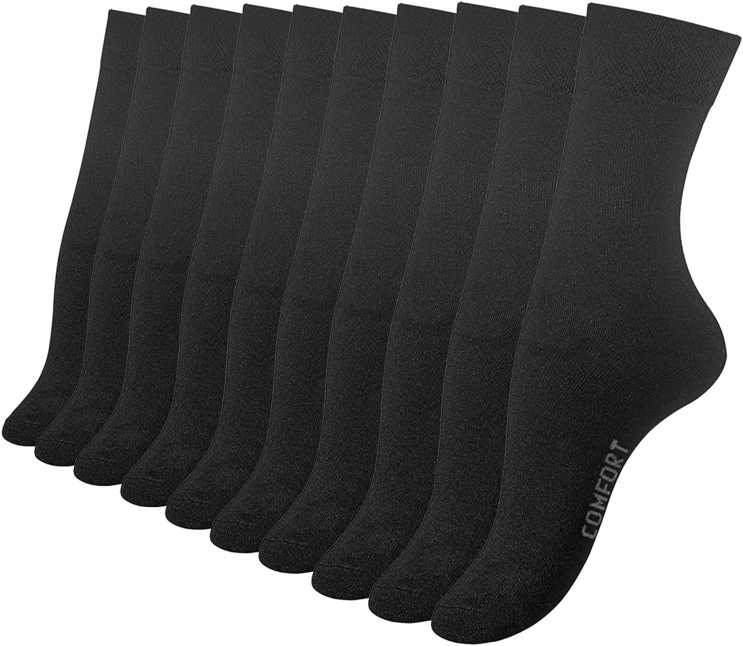 Socken – für Damen, aus Baumwolle, schwarz