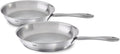 Fissler Edelstahl-Pfannenset Catania, 2-teilig (24 + 28 cm) mit Thermic-Boden, für alle Herdarten geeignet