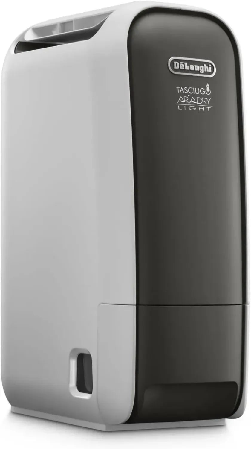 De'Longhi Tragbarer Luftentfeuchter mit Zeolith-Technologie, Ionisator und Waschfunktion, 6L/Tag, Anti-Schimmel, Swing, Timer, Grau (DNS65)