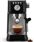 Solis Barista Perfetta Plus Halbautomatische Espressomaschine mit Milchaufschäumer, Programmierbar, Abnehmbarer Wassertank, Schwarz
