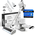 Kabelloser BLAXX LVX Staubsauger mit 60 Min Akkulaufzeit, 2 austauschbaren Akkus & Schnellladegerät, beutelloses Design mit HEPA-Filter, leise und leicht, Smart-Display & LED-Beleuchtung, Anti-Tangle-Bürste, Turbomodus