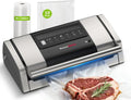 Bonsenkitchen Hochleistungs-Vakuumierer mit Beutelhalter und Schneider, ideal für Sous-Vide und Lebensmittelvorbereitung